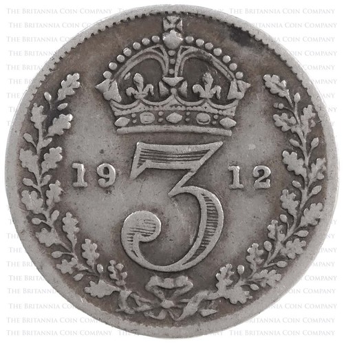 1912 king george silver - v,