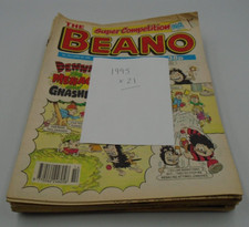 21 X BEANO COMICS 1995 FAIR TO