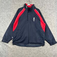 Fearnley Cricket Training Jacket Mens Large Blue Half Zip Pullover
