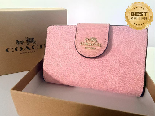 Ladies coach medium pink zip - coach,