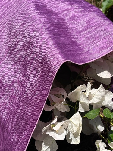 Lilac pink silk moire - pink,