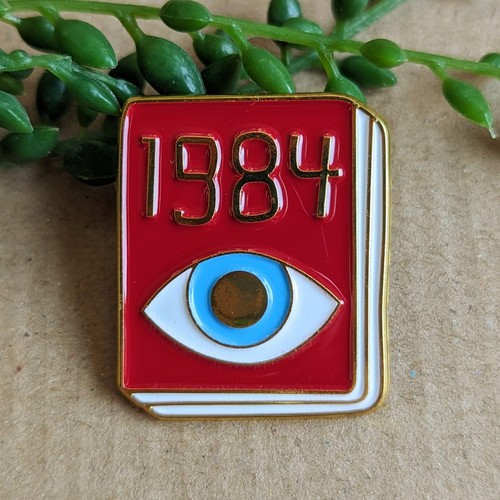 1984 enamel pin - enamel, badge