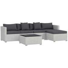 Outsunny 6 Pieces Rattan