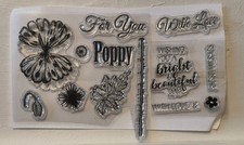 Clear stamp set poppy stamps - stamp,