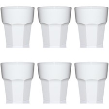 Rocks tumbler white - -, reusable