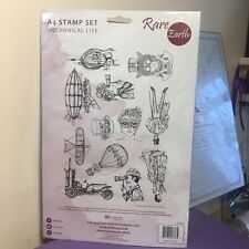Large a4 Rare Earth stamps - Steam Punk A4 Stamp Set