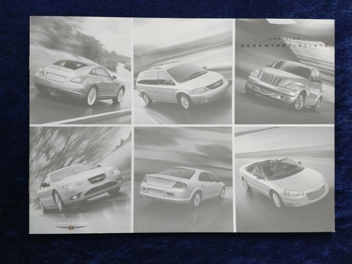 Chrysler price list 2003 - chrysler, 08/2003