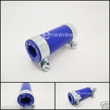 Classic Mini Blue Silicone Bypass Hose and Clips rover austin 998 cooper clubman