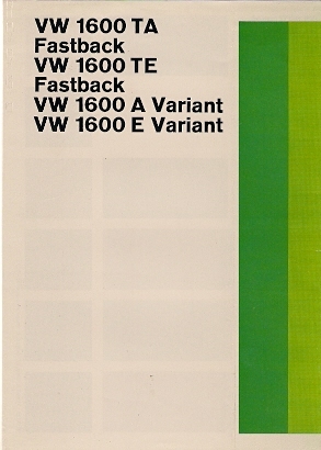 Volkswagen 1600 colour - &, trim