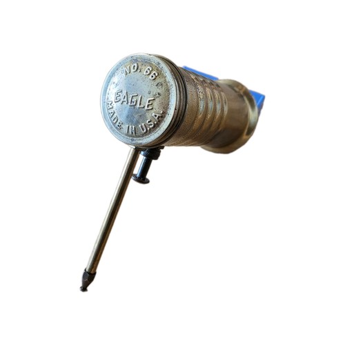 Eagle oil pump can brass - can,