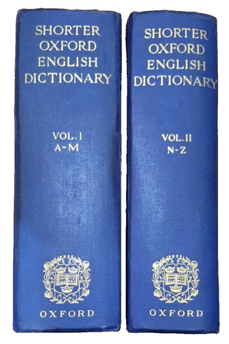 Shorter oxford english - shorter,