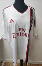 AC Milan Away 2011 2012 Jersey Adidas Size 2XL, USED with stain