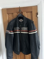 Harley Davidson Motorcycle Jacket Real Leather Size XXL