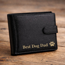 Personalised Dog Dad Leather