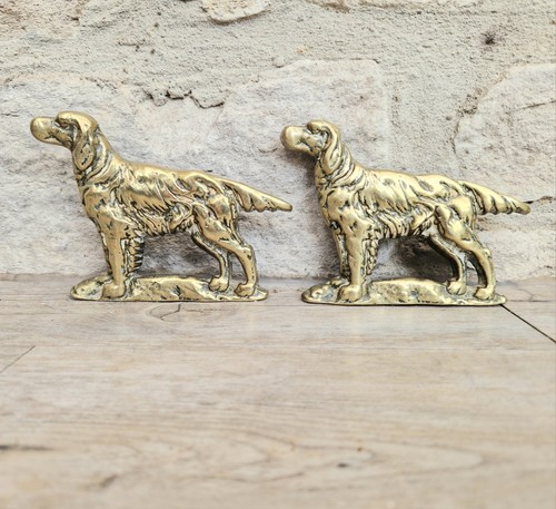 Pair vintage brass irish - vintage,