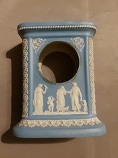 Antique / Vintage Wedgewood Blue Jasperware Mantle Clock Case No Clock 