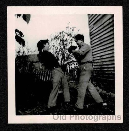 Men yard fighting boxing - fighting,
