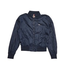 Tommy Jeans Navy Blue Zipped Bomber Jacket Uk Women's Size S DD350