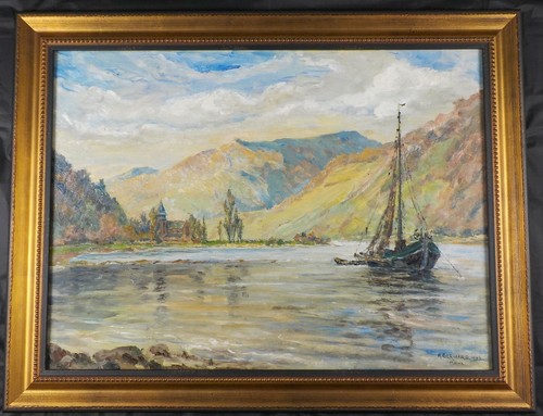 1947 post impressionist oil - 1947, post-impressionist