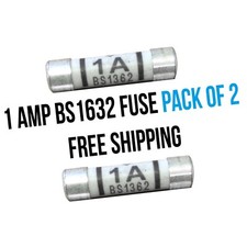 1 Amp  Fuse Pack of 2 1A BS1362 Electrical Plug