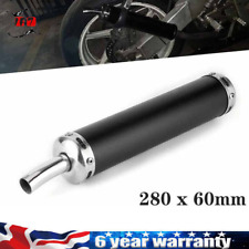 15MM Motorcycle Exhaust Muffler Pipe Silencers For 2 Stroke Motorized Moped UK