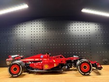 LEGO TECHNIC 42207 FERRARI SF-24 F1 SLICK WHEELS WITH PIRELLI STYLE STICKERS
