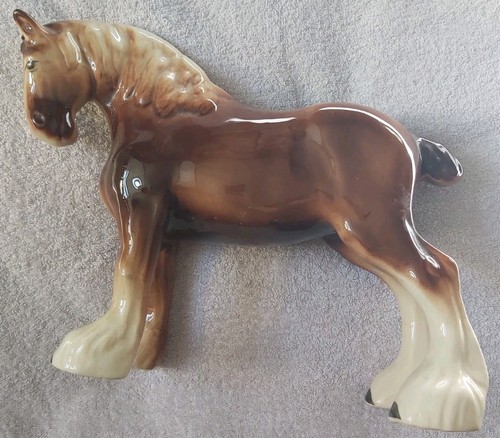 Vintage glazed ceramic shire - glazed,