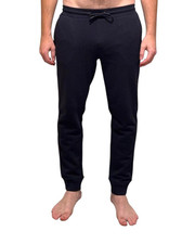 M&S Joggers Men's Black & Navy 28-46in Slim Fit Pockets Cuffed Ankle Drawstring