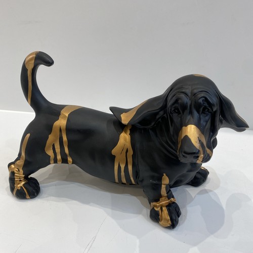 Drip art basset hound - drip,