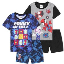 Marvel Boys Spidey & His Amazing Friends 2 Pack Pyjama Set Loungewear Nightwear