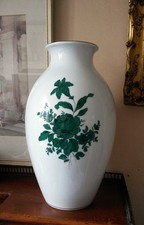 Rare Large Vintage Augarten Wien Austria Porcelain Vase Maria Theresia
