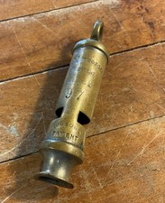 Vintage The Metropolitan Police Whistle Antique Brass Hudson’s 97