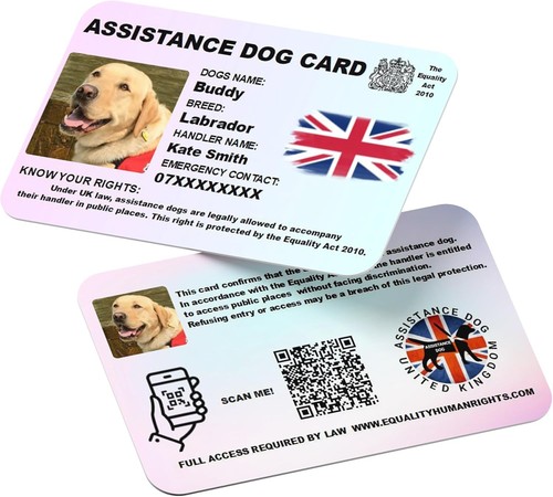 Assistance dog card service - ,