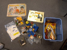 Meccano job lot with Clockwork Motor & Key _working & Manuals