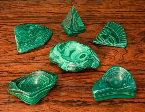 Group six small polished - of,