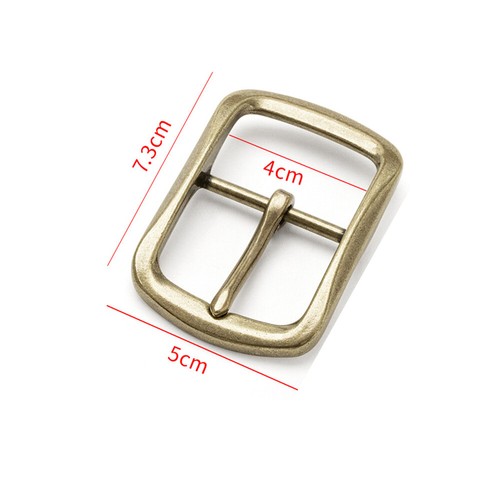 Solid brass belt pin buckle - brass,
