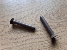 3/16" (4.8mm)  x 1  1/4" (32mm) COPPER COUNTERSUNK  SOLID RIVETS QTY 2