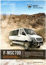 Welp F-MSC700 Mercedes-Benz Sprinter Armoured Van UK Single Sheet Brochure