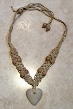 Vintage Macrame Necklace With
