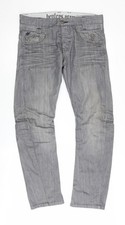 Henleys Men’s Grey Straight Leg Jeans Size 32