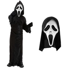 3pcs Screamer Costume for Boys Kids Ghost Face Halloween Fancy Dress Film 2024