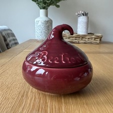 Retro Vintage Beetroot Vegetable Condiment Face Pot / Jar with lid like Sylvac 