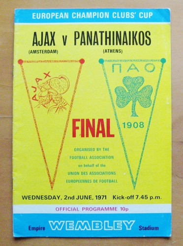 1971 european cup final - ajax, v