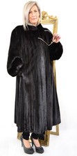 US4715 REAL MINK FUR COAT