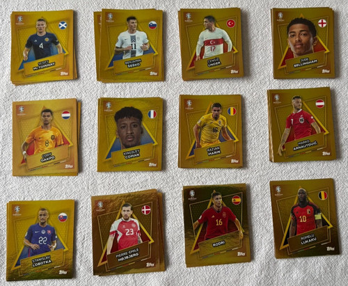 Gold football stickers - gold, sp