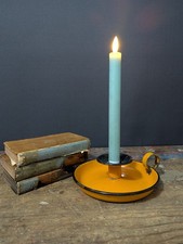 Vintage orange/black Enamel