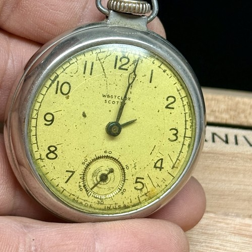 Vintage westclox scotty pocket - westclox,