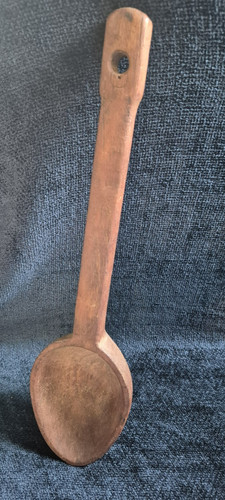 Large wooden ladle - large,