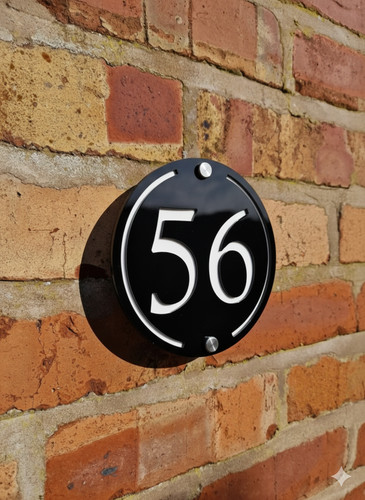 House number plaques - number,