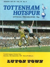 1977/78 Tottenham / Spurs vs